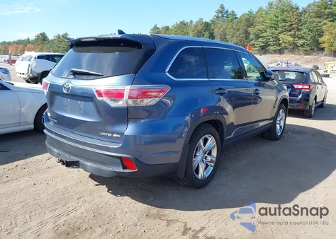 2015 Toyota Highlander Limited Platinum V6 from USA, damaged, VIN 5TDDKRFH1FS203692